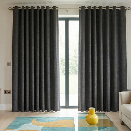 Devonshire Charcoal fabric sample