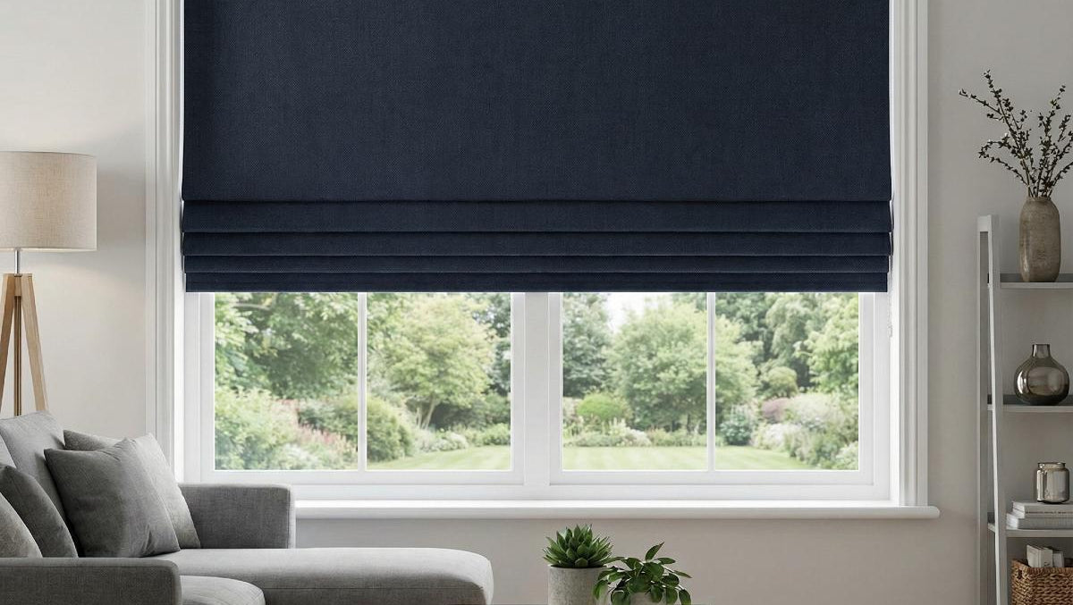 Devonshire Made to Measure Roman Blind Denim