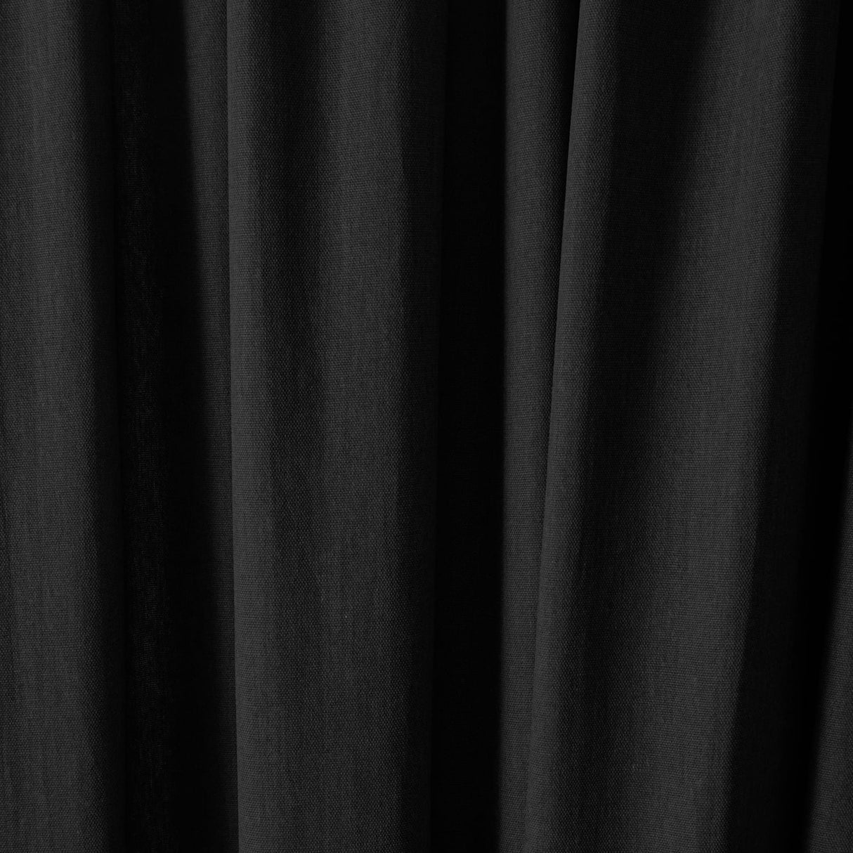 Dijon Blackout Thermal Pencil Pleat Curtains - Black Light Filtering Polycotton - Dijon Pencil Pleat Curtains In Black 4