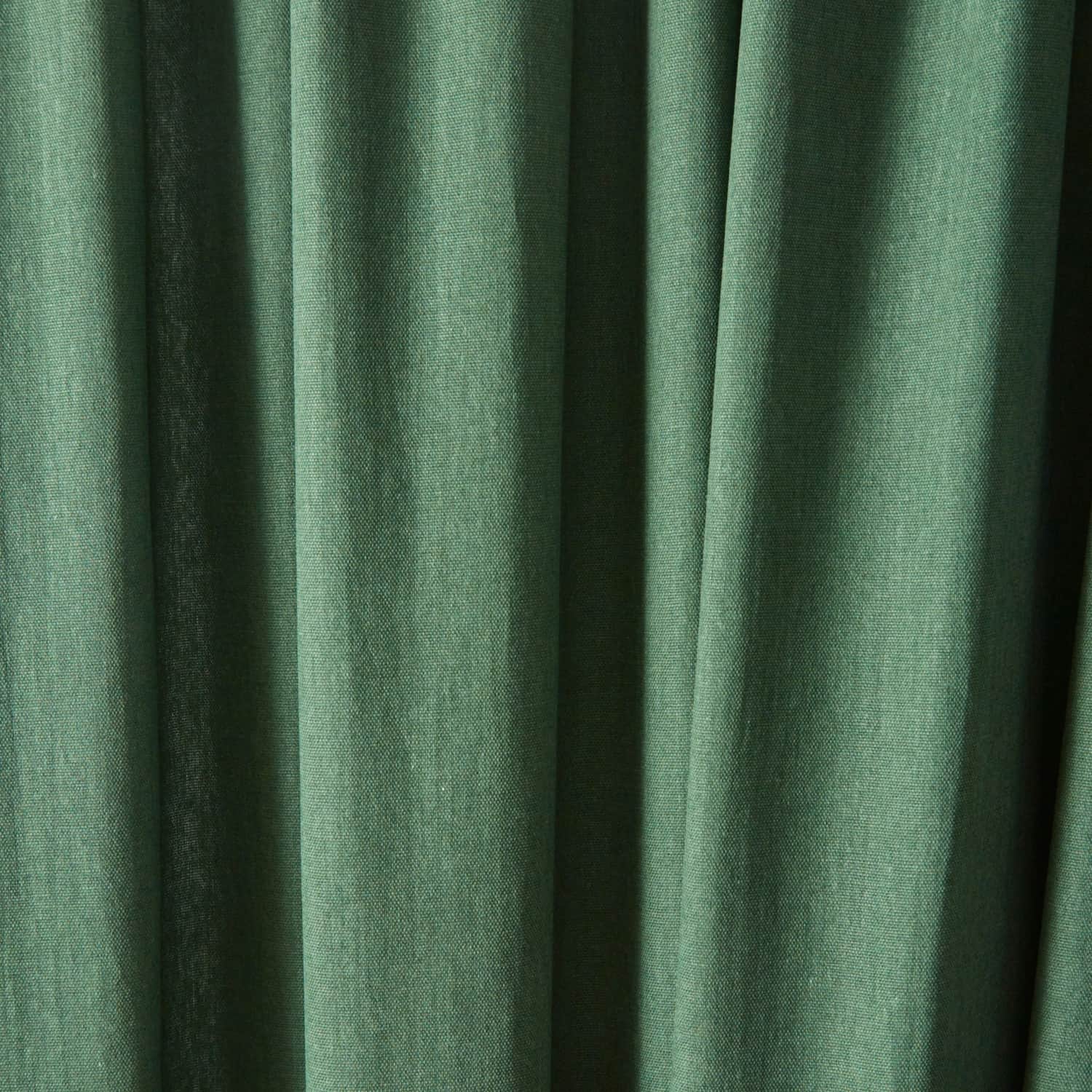 Dijon Blackout Thermal Pencil Pleat Curtains - Bottle Green Light Filtering Polycotton - Dijon Pencil Pleat Curtains In Bottle Green 3