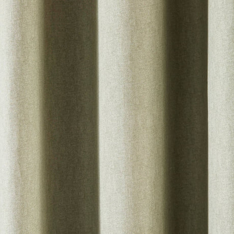 Dijon Blackout Thermal Pencil Pleat Curtains - Green Light Filtering Polycotton - Dijon Pencil Pleat Curtains In Green 3