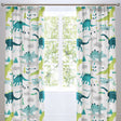 Dino Kids Dinosaur Print Tape Top Curtains Light Filtering Polycotton