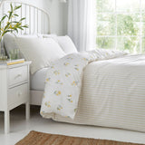 Ditsy Floral Yellow Seersucker Duvet Cover Set - Ditsy Floral Seersucker Duvet Cover Set In Yellow 4