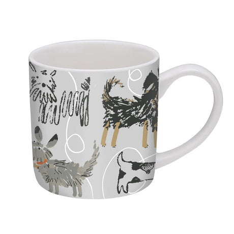 Ulster Weavers Dog Days Dog Print Bone China Mug - Dog Days Bone China Mug In Grey 3