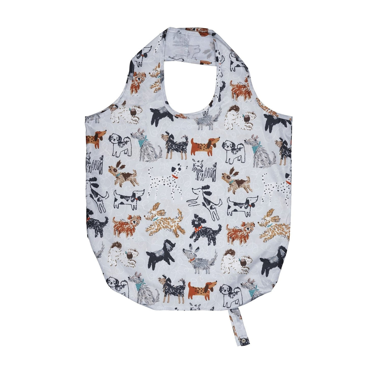 Ulster Weavers Dog Days Dog Print Packable Shopping Bag