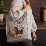 Ulster Weavers Dog Days Dog Print Medium PVC Bag - Dog Days Pvc Bag Medium In Grey 3