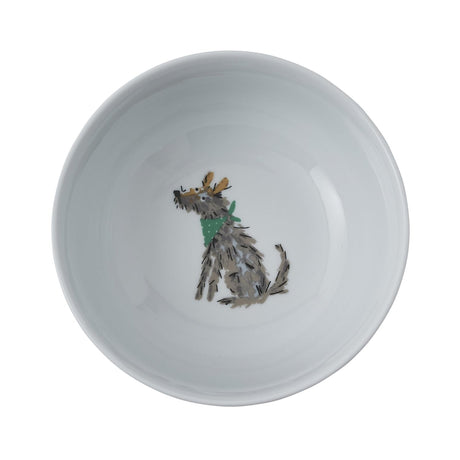 Ulster Weavers Dog Days Dog Print Porcelain Bowl - Dog Days Porcelain Bowl In White 2