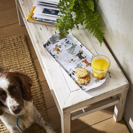 Ulster Weavers Dog Days Dog Print Small Tray - Dog Days Small Serving Tray In Grey 2