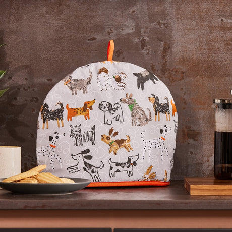 Ulster Weavers Dog Days Dog Print Tea Cosy - Dog Days Tea Cosy In Grey 2