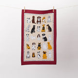 Ulster Weavers Dogs Galore 100% Cotton Tea Towel Red