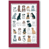Ulster Weavers Dogs Galore 100% Cotton Tea Towel Red - Dogs Galore Cotton Tea Towel In Red 2