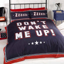 Don't Wake Me Up Duvet Cover Set by Rapport Home