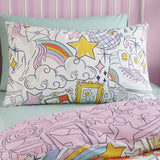 Doodle Hobby Multi Polycotton Duvet Cover Set - Doodle Hobby Duvet Cover Set In Multi 2