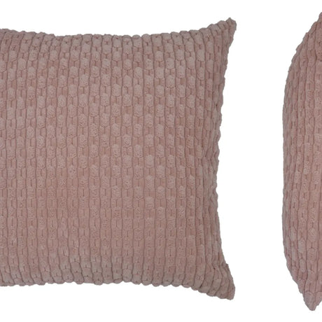 Dorset Textured Cushion Cover and Filled Cushion 18" x 18" (45cm x 45cm) by Sundour