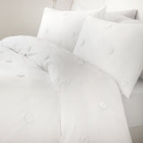 Dot Garden Cotton Duvet Cover Set - White - Dot Garden Duvet Cover Set In White With White Dots 3