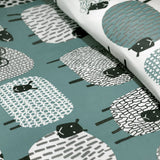 Dotty Sheep Polycotton Duvet Cover Set - Duck Egg - Dotty Sheep Duvet Cover Set In Duck Egg 2