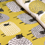 Dotty Sheep Polycotton Duvet Cover Set - Ochre - Dotty Sheep Duvet Cover Set In Ochre 2