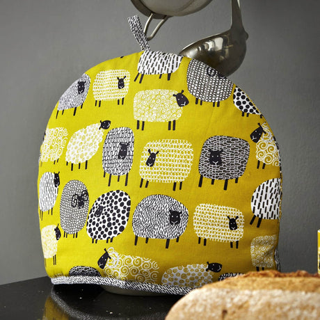 Ulster Weavers Dotty Sheep Cotton Tea Cosy - Dotty Sheep Tea Cosy In Yellow 2