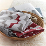 Dudley Love Brushed Cotton Flannelette Duvet Cover Set - Red - Dudley Love Duvet Cover Set In Red 3