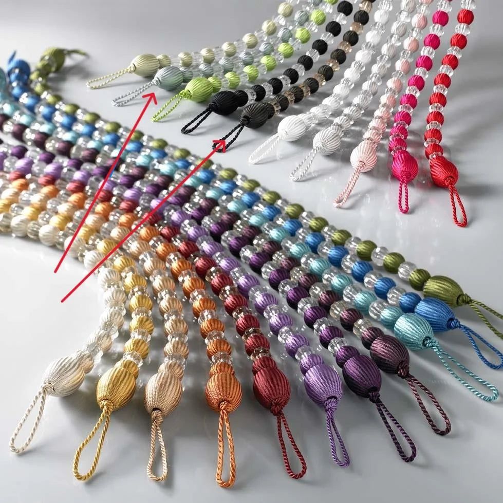 Earl Rope Curtain Tie Back - Single in Aubergine - Image 4