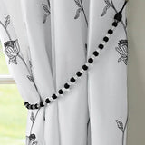 Earl Rope Curtain Tie Back - Single in Black - Image 4