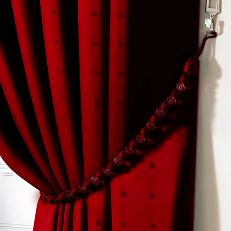 Earl Rope Curtain Tie Back - Single in Burgundy - Image 4