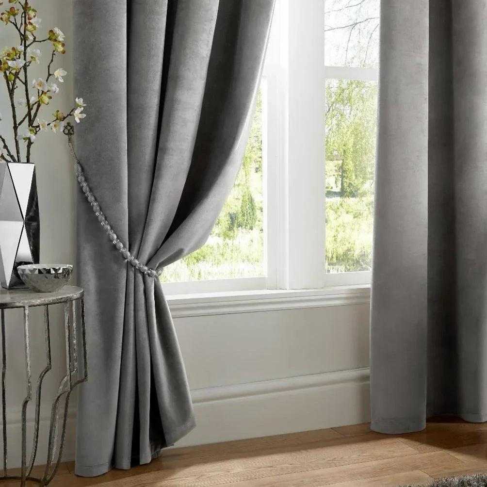 Earl Rope Curtain Tie Back - Single in Charcoal - Image 3