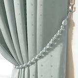 Earl Rope Curtain Tie Back - Single in Duck Egg Blue - Image 3