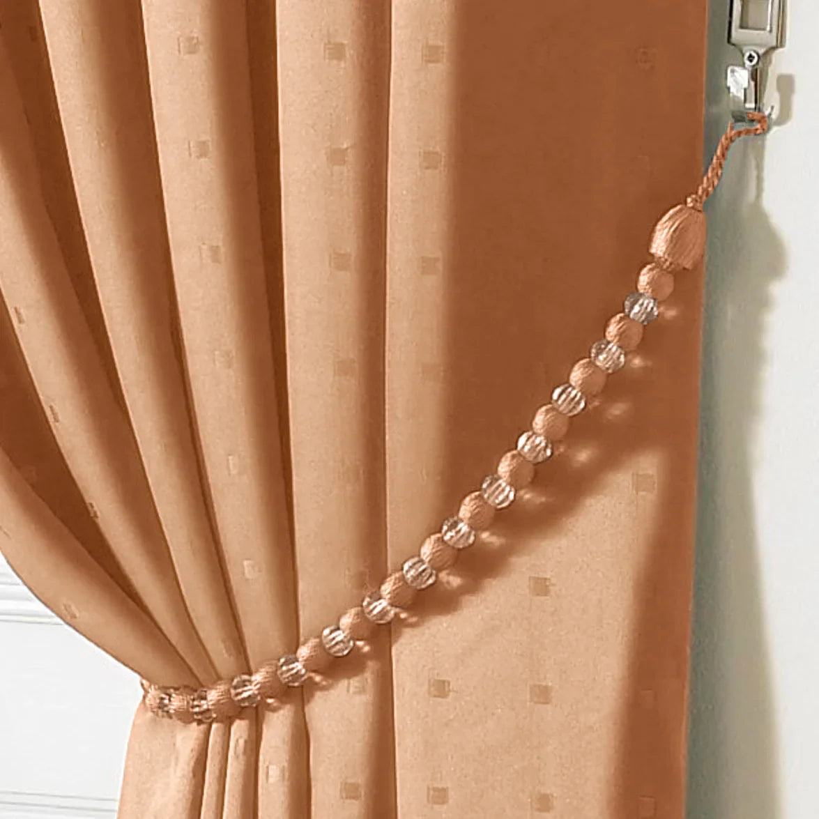 Earl Rope Curtain Tie Back - Single in Latte - Image 2