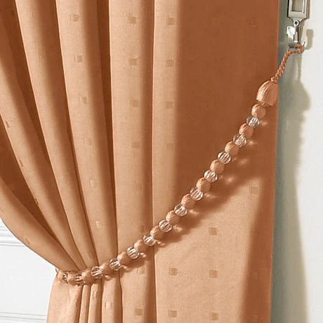 Earl Rope Curtain Tie Back - Single in Latte - Image 2