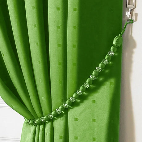 Earl Rope Curtain Tie Back - Single in Lime - Image 2