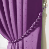Earl Rope Curtain Tie Back - Single in Mauve - Image 2