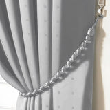 Earl Rope Curtain Tie Back - Single in Silver - Image 2