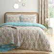 Dreams & Drapes Edena Floral Print Polycotton Duvet Cover Set Natural