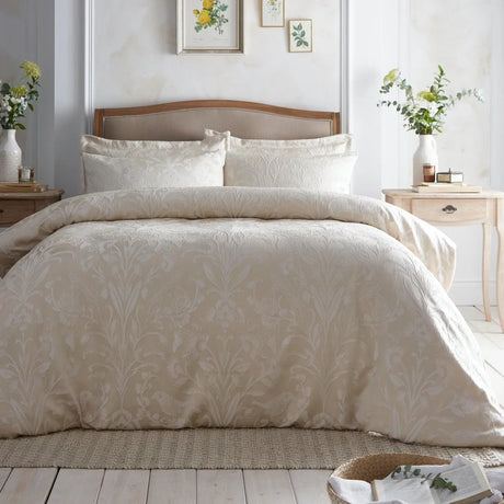 Elysia Duvet Cover Set in Champagne - Double