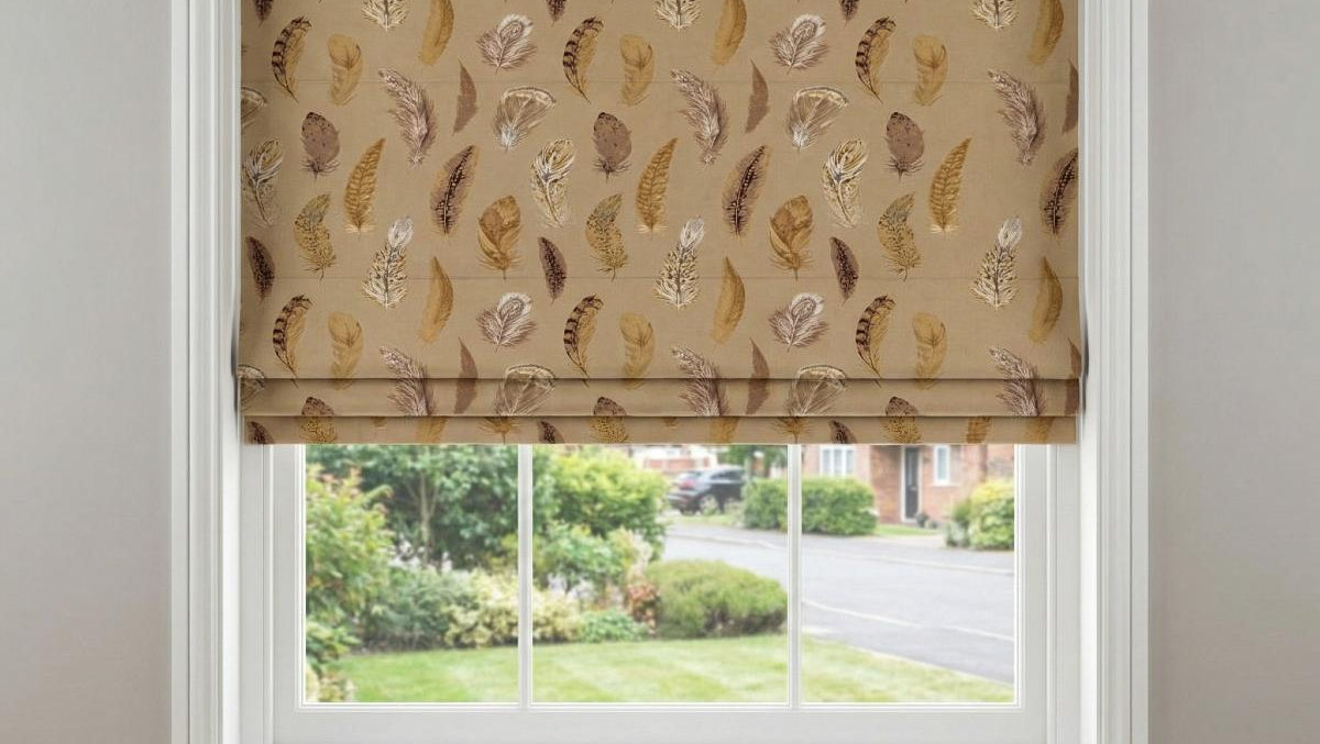 Echo Made to Measure Roman Blind Natural