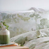 Edale 100% Cotton Duvet Cover - Green - Edale Duvet Cover Set In Green 2
