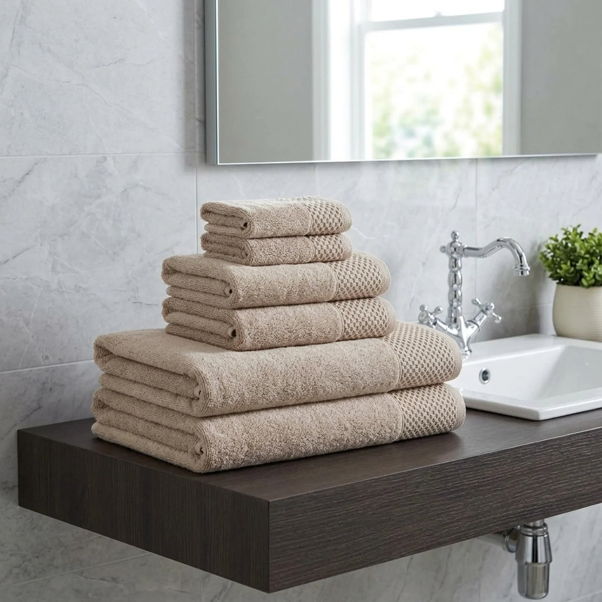 Eden 500gsm Mink 100% Cotton Towels-1
