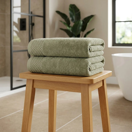 Eden 500gsm Olive 100% Cotton Towels-4