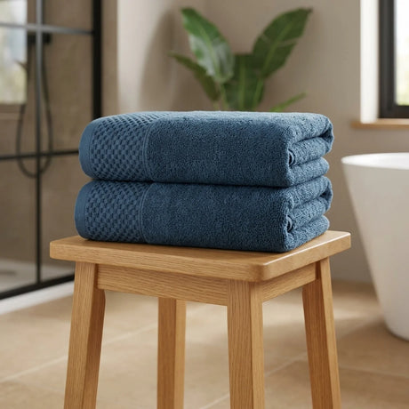 Eden 500gsm Pacific Blue 100% Cotton Towels-1