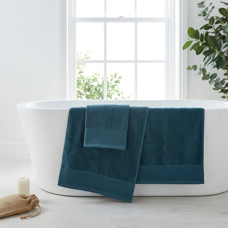 Eden 500gsm Pacific Blue 100% Cotton Towels-2