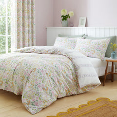 Edith Polycotton Easy Care Duvet Cover Set - Lilac