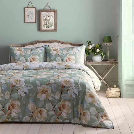 Eleanor Floral Cotton Sateen Duvet Cover Set