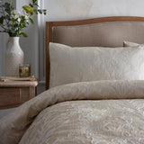Elysia Floral Bird Print Champagne Duvet Cover Set - Elysia Duvet Cover Set In Champagne 2