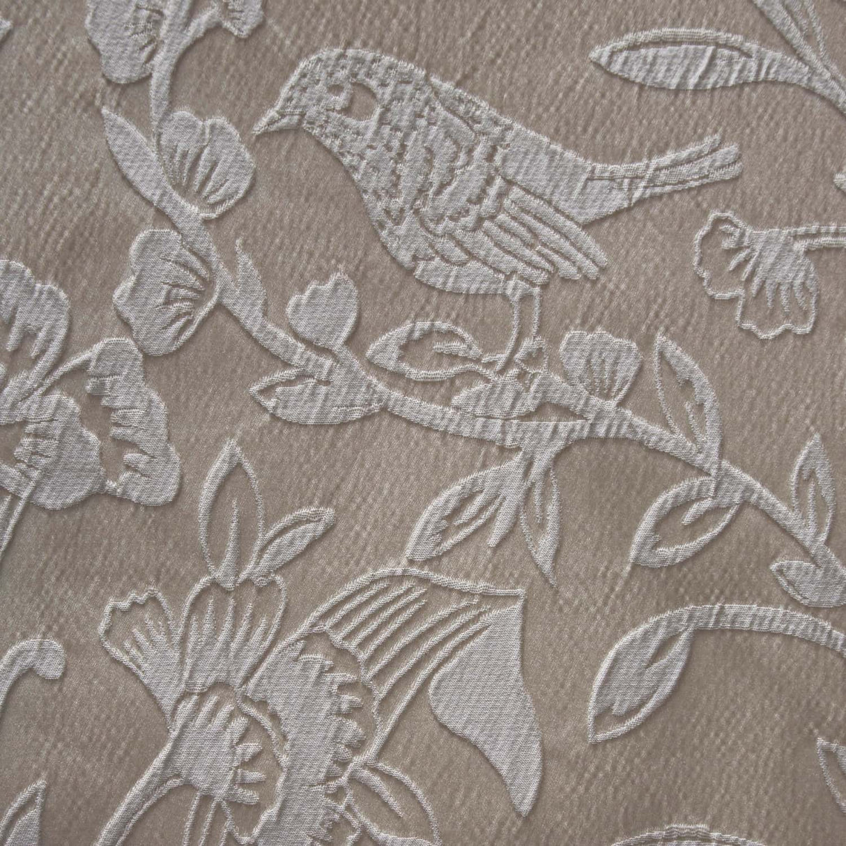 Elysia Floral Bird Print Champagne Duvet Cover Set - Elysia Duvet Cover Set In Champagne 3