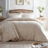 Elysia Floral Bird Print Champagne Duvet Cover Set - Elysia Duvet Cover Set In Champagne 5