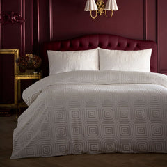 Laurence Llewelyn-Bowen Emile Microfibre Duvet Cover Set - Cream