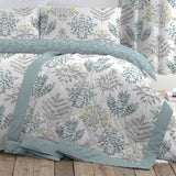 Emily Floral Duck Egg Bedspread 230 x 195cm - Emily Bedspread In Duck Egg 230 X 195Cm 2