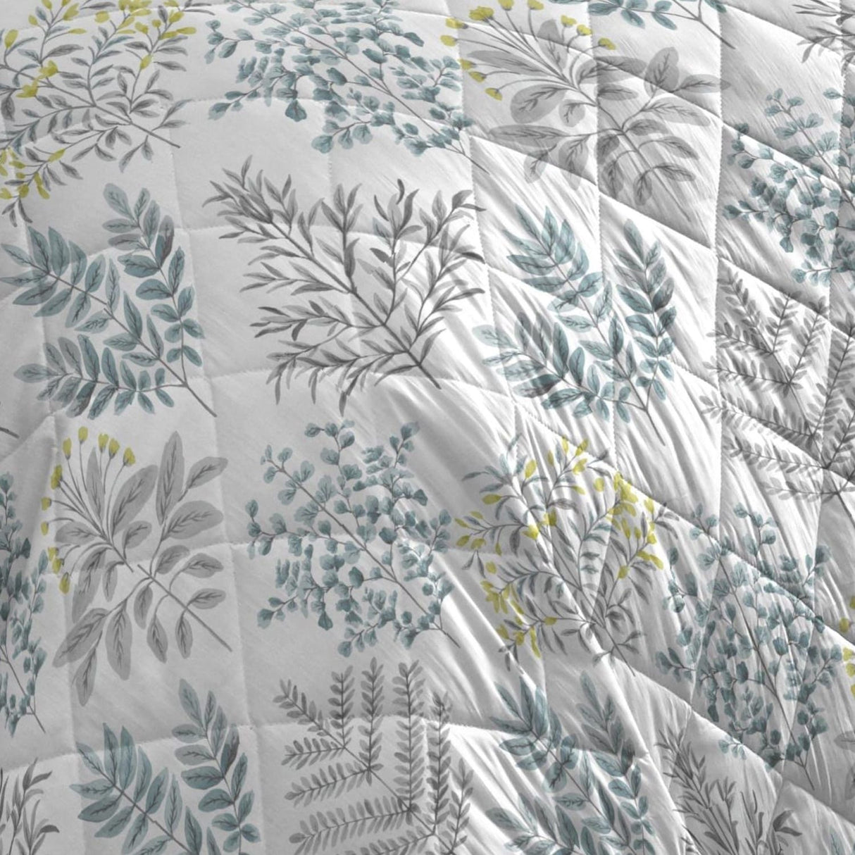 Emily Floral Duck Egg Bedspread 230 x 195cm - Emily Bedspread In Duck Egg 230 X 195Cm 3