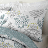 Emily Floral Duck Egg Polycotton Duvet Cover Set - Emily Duvet Cover Set In Duck Egg 3